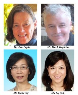 Ms. Jan POPLE and
Mr. Mark HOPKINS and
Ms. Irene NG and
Ms. Ivy SEK