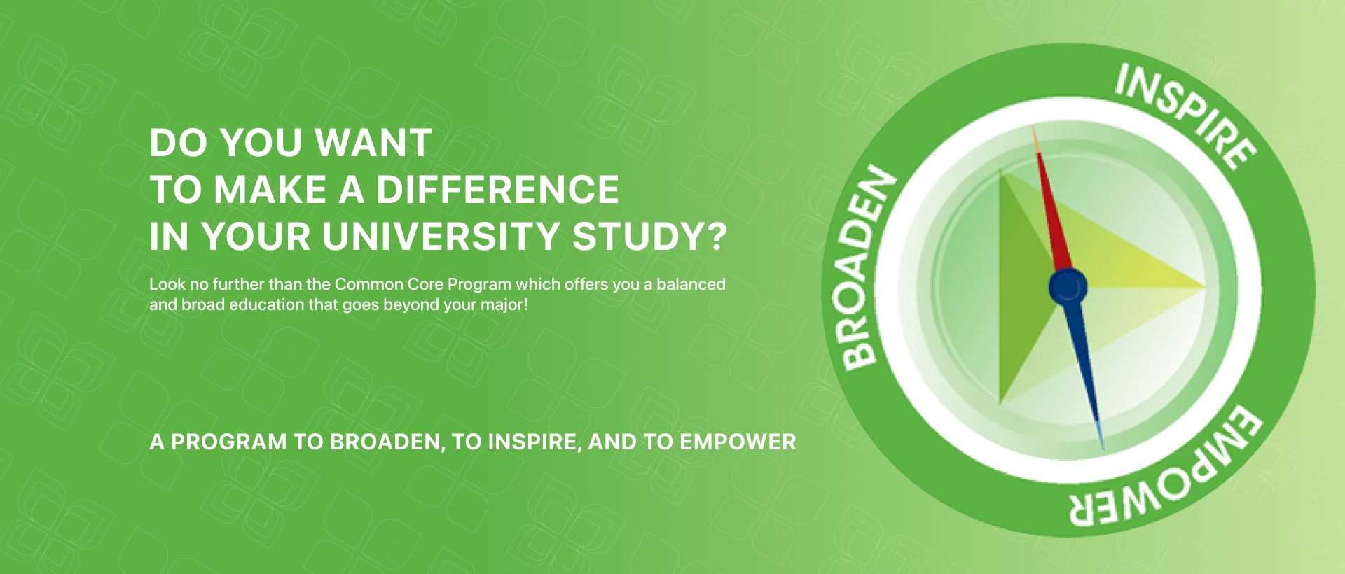 Do you want to make a difference in your university study?